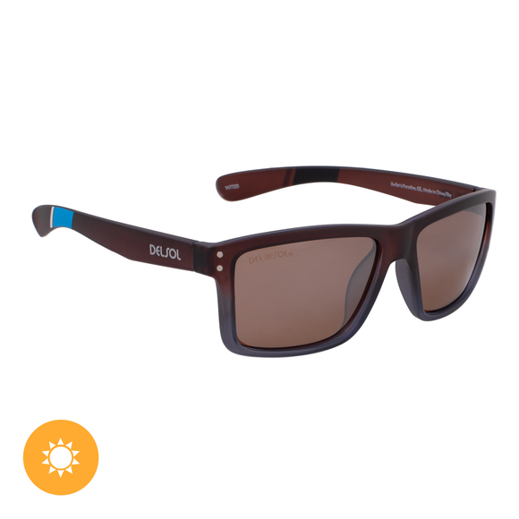 Solize Surfers Paradise - Brown to Ebony by DelSol for Unisex - 1 Pc Sunglasses - Picture 2 of 2